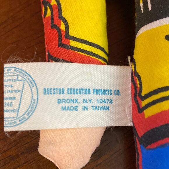 Vintage Commonwealth Flat Plush Toy Soldier Nutcracker 346 Questor Education - Picture 5 of 11